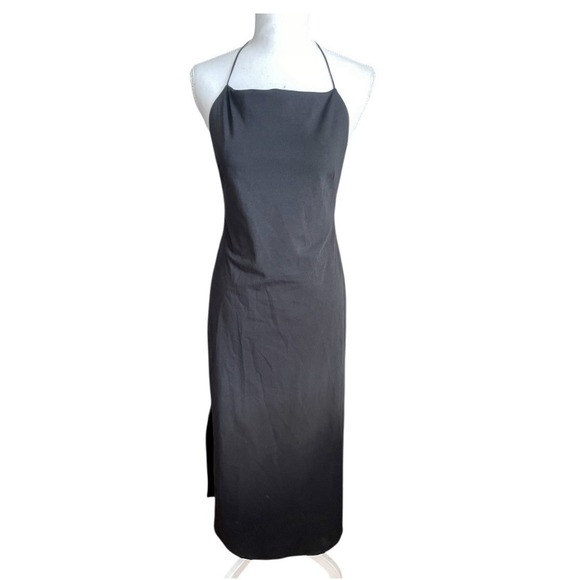 flared halter mini dress Flared Halter Mini Dress With Open Back – RK Collections Boutique main image 1